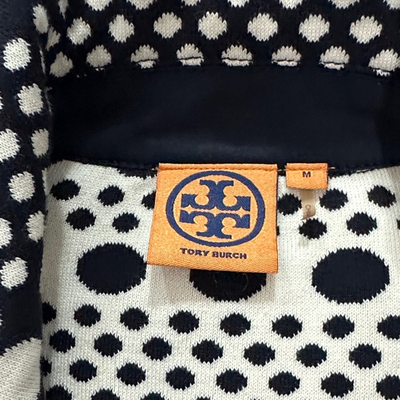 Tory Burch Polka Dot Navy and Cream Blazer - Picture 5 of 12